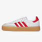 adidas Sambae White Better Scarlet Gum (Women's) - thumbnail 1