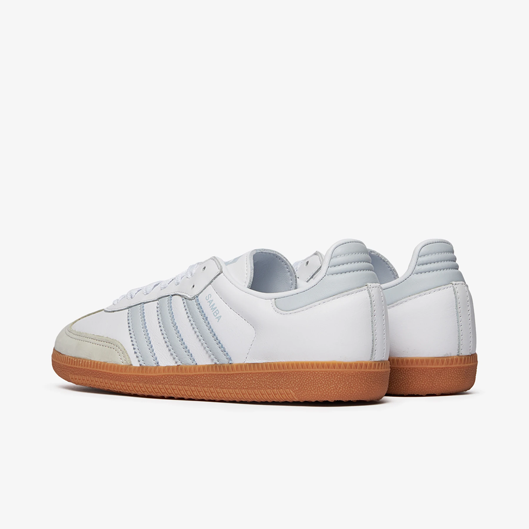 adidas Samba OG White Halo Blue Gum (Women's) 3