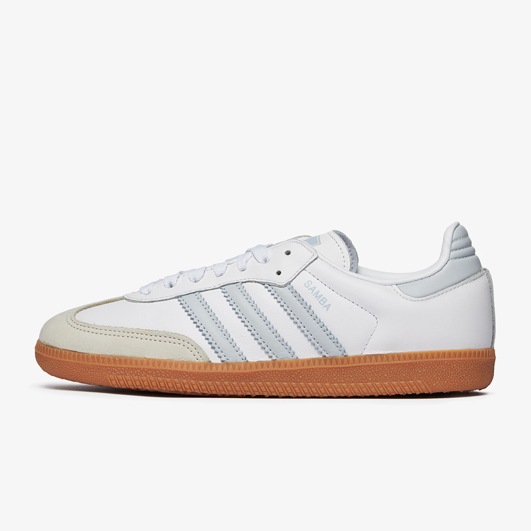 adidas Samba OG White Halo Blue Gum (Women's) 1