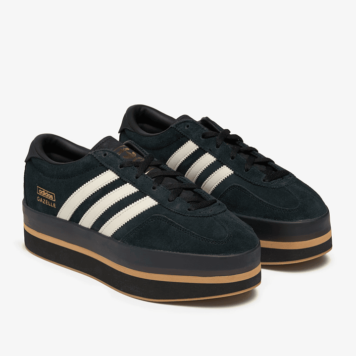 adidas Gazelle Stack Black Cream White (Women's) 2