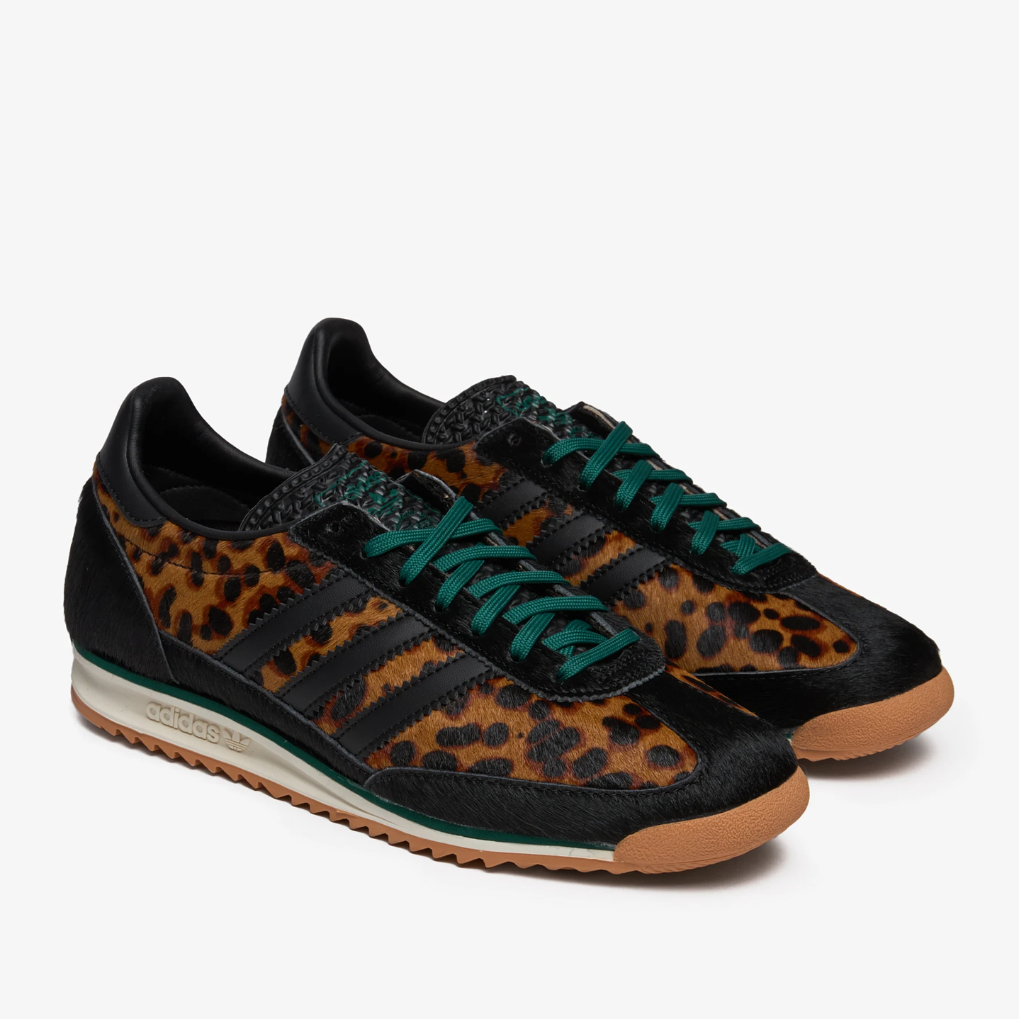 adidas SL 72 OG Leopard Print Collegiate Green (Women's) 2