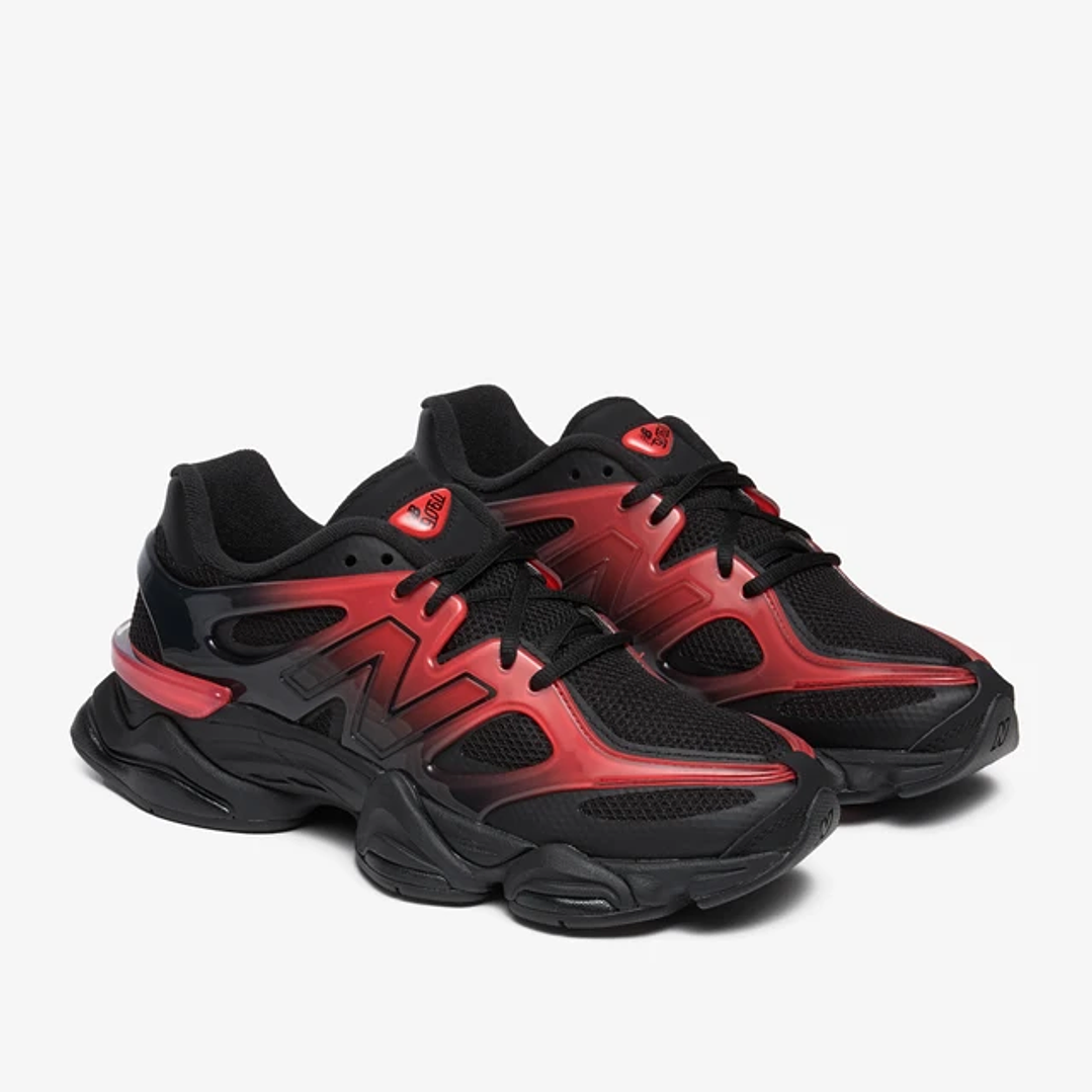 New Balance 9060 Black Red Gradient 3