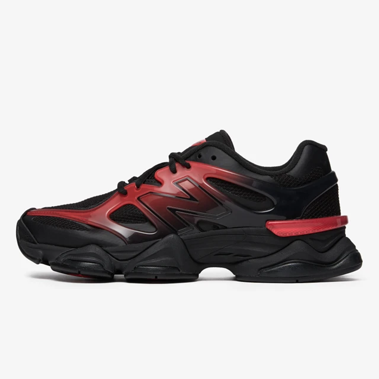 New Balance 9060 Black Red Gradient 1