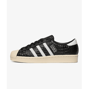adidas Superstar Vintage Black White Croc (Women's)