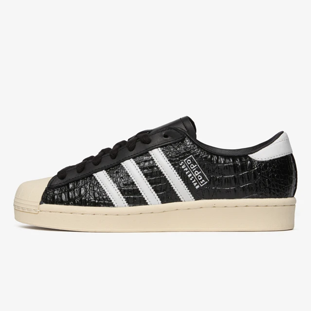adidas Superstar Vintage Black White Croc (Women's) 1
