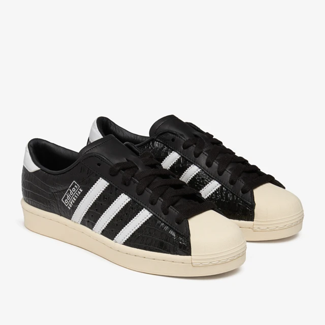 adidas Superstar Vintage Black White Croc (Women's) 4
