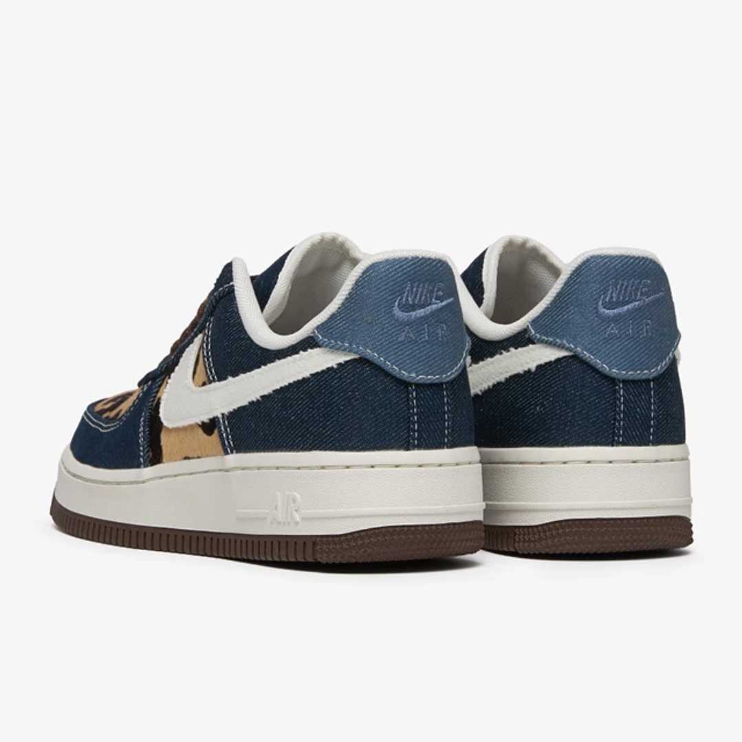 Nike Air Force 1 Low Cheetah Blue Denim 4