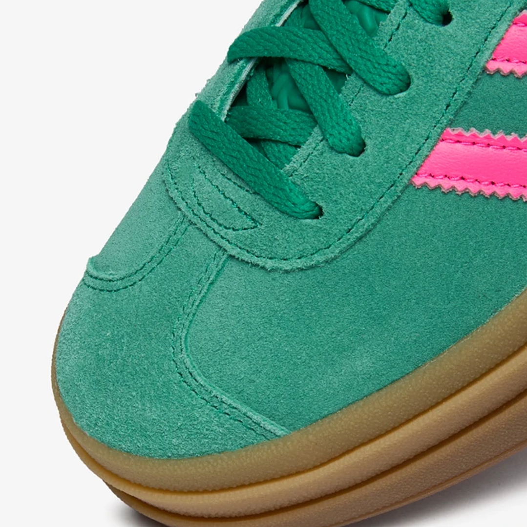 adidas Gazelle Bold Court Green Lucid Pink (Women's) 3