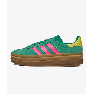 adidas Gazelle Bold Court Green Lucid Pink (Women's)