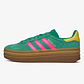 adidas Gazelle Bold Court Green Lucid Pink (Women's) - thumbnail 1