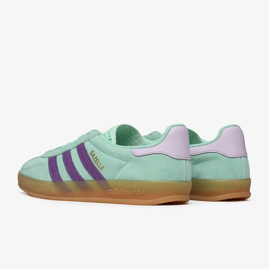 adidas Gazelle Indoor Clear Mint Active Purple (Women's) 4