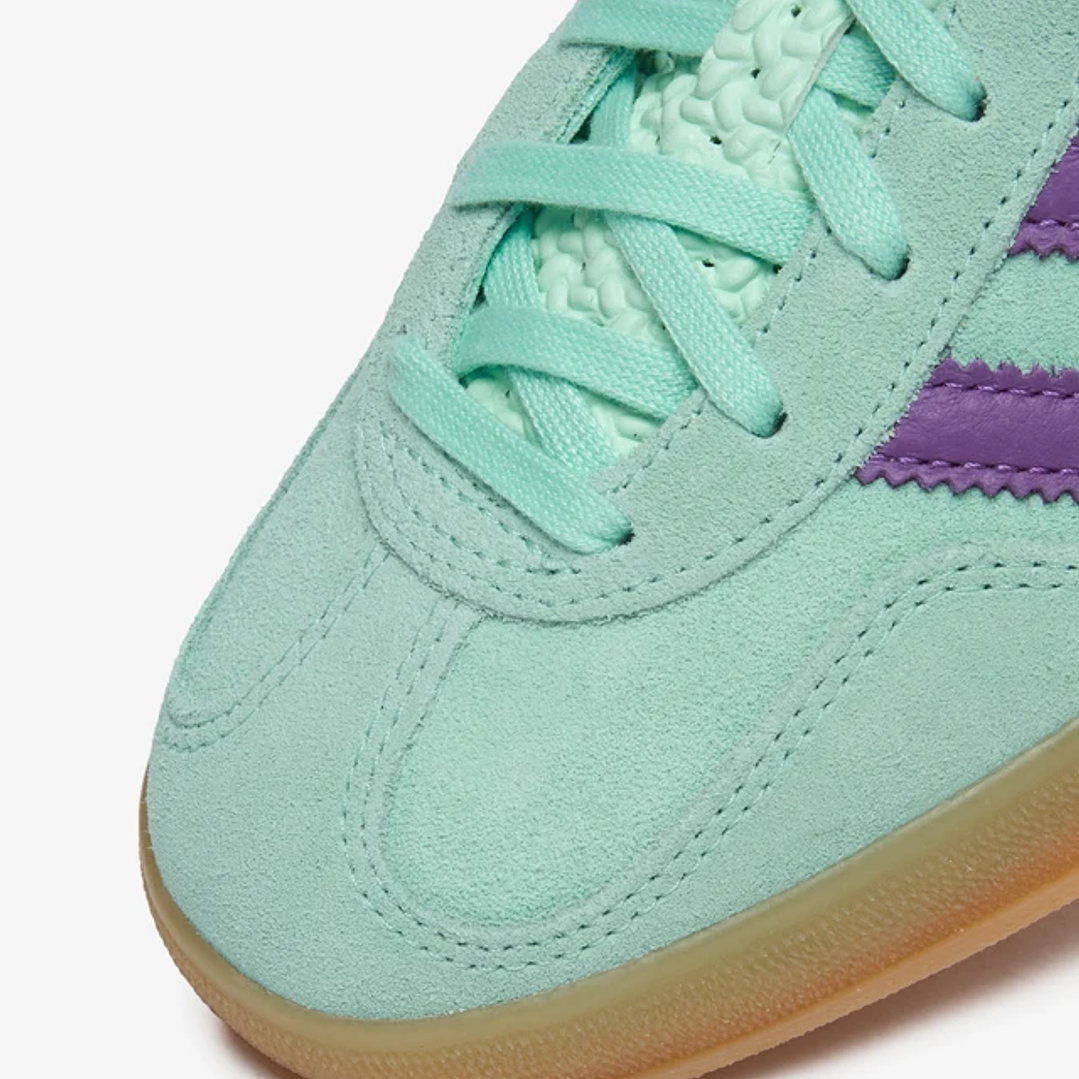 adidas Gazelle Indoor Clear Mint Active Purple (Women's) 5