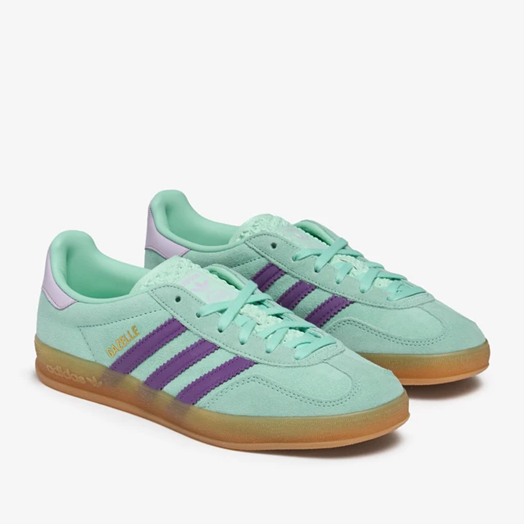adidas Gazelle Indoor Clear Mint Active Purple (Women's) 2