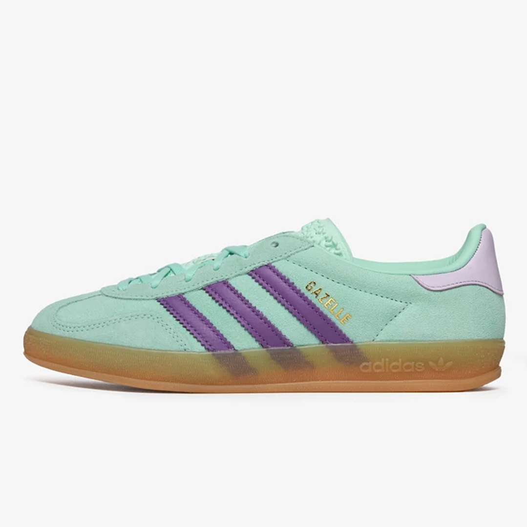 adidas Gazelle Indoor Clear Mint Active Purple (Women's) 1