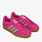 adidas Gazelle Indoor Semi Lucid Fuchsia Semi Green Spark Coral (Women's) - Thumbnail 2