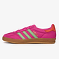 adidas Gazelle Indoor Semi Lucid Fuchsia Semi Green Spark Coral (Women's) - Thumbnail 1