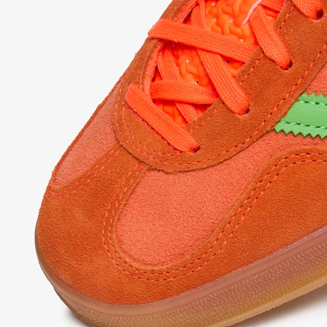 adidas Gazelle Indoor Solar Orange Solar Green (Women's) 3