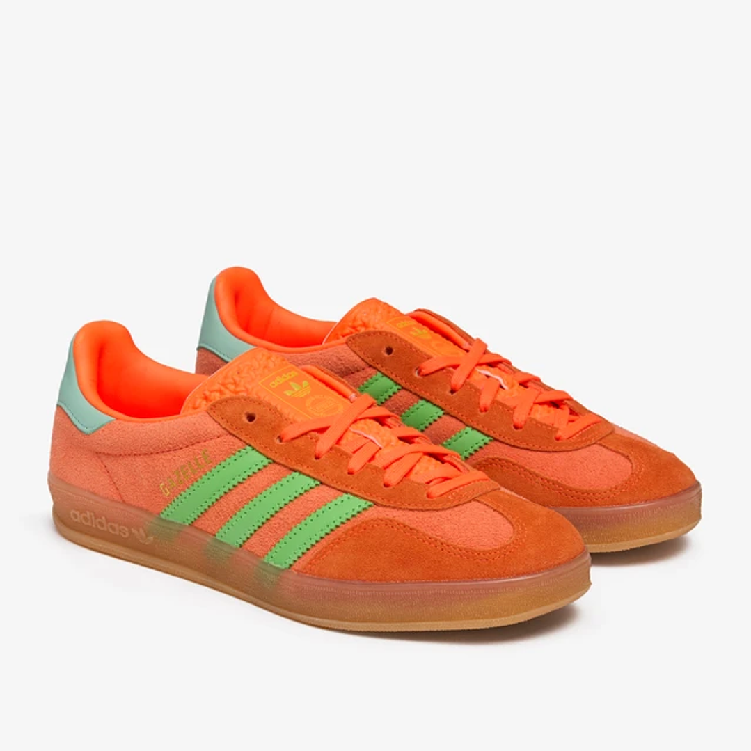 adidas Gazelle Indoor Solar Orange Solar Green (Women's) 2