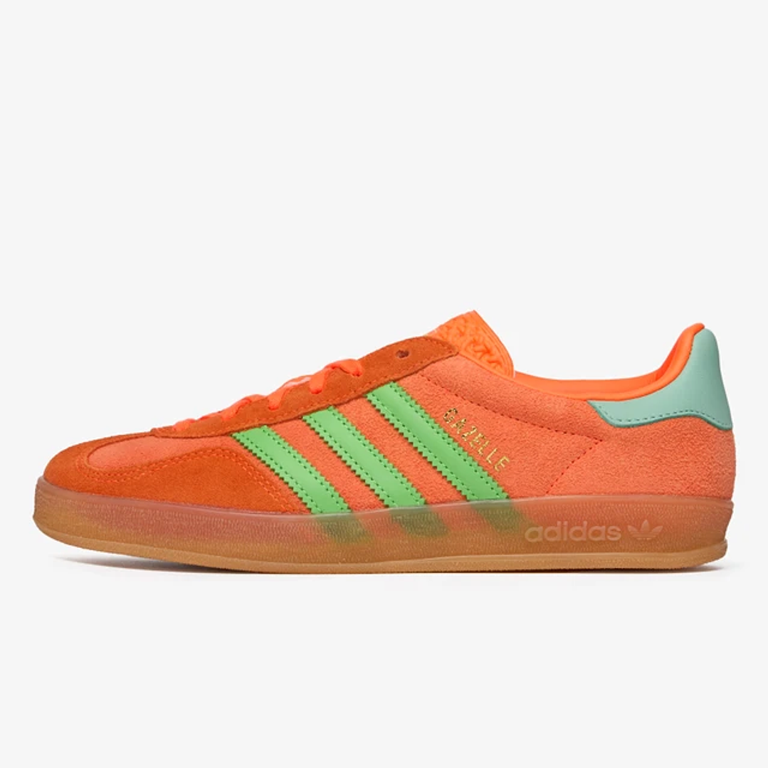 adidas Gazelle Indoor Solar Orange Solar Green (Women's) 1