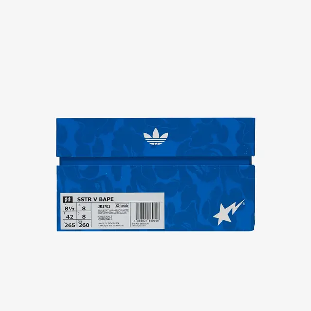 adidas Superstar Vintage Bape Blue White 6