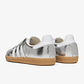 adidas Samba OG Silver Metallic Cracked Leather (Women's) - thumbnail 4