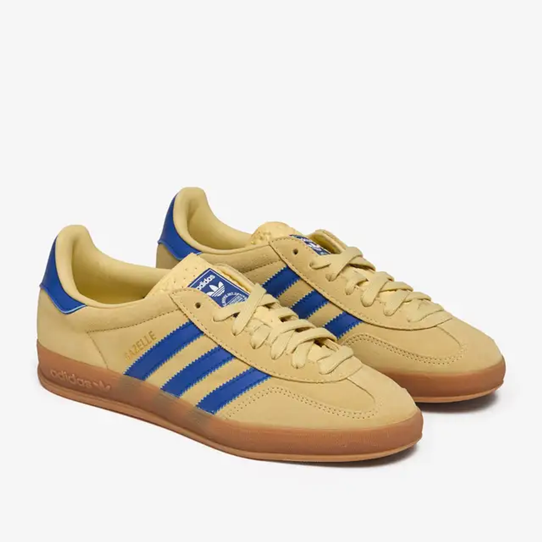adidas Gazelle Indoor Powder Yellow Royal Blue 2