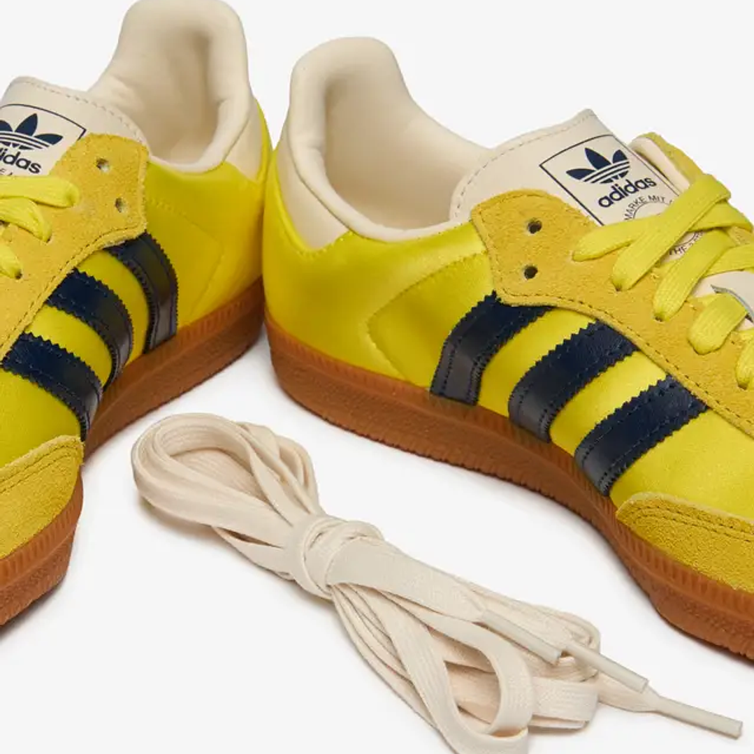 adidas Samba OG Shock Yellow Night Indigo (Women's) 3