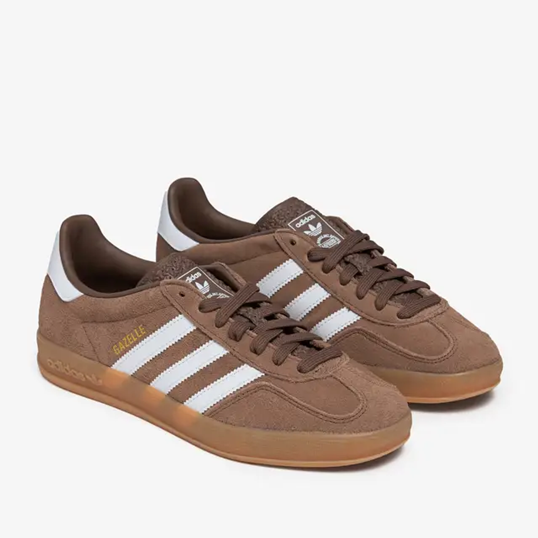 adidas Gazelle Indoor Earth Strata White Gold Metallic 2