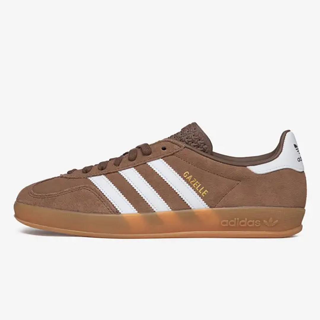 adidas Gazelle Indoor Earth Strata White Gold Metallic 1