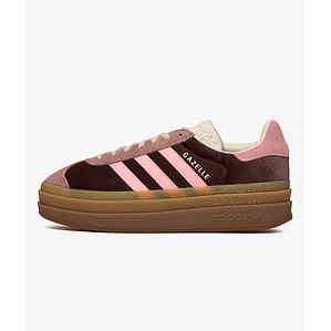 adidas Gazelle Bold Shadow Brown Warm Clay Glow Pink (Women's)