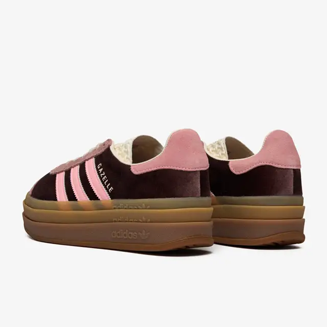 adidas Gazelle Bold Shadow Brown Warm Clay Glow Pink (Women's) 4
