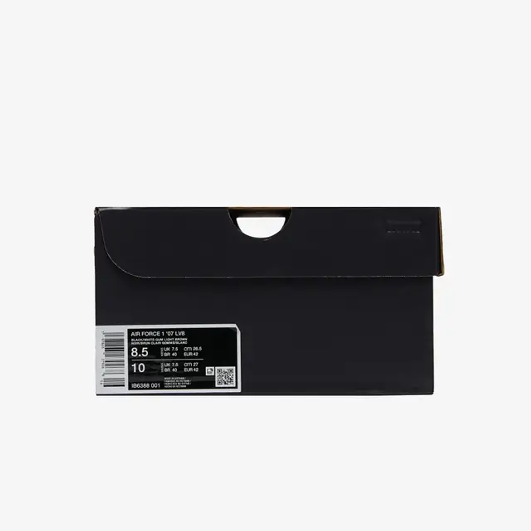 Nike Air Force 1 Low '07 LV8 Black Gum Light Brown White 6