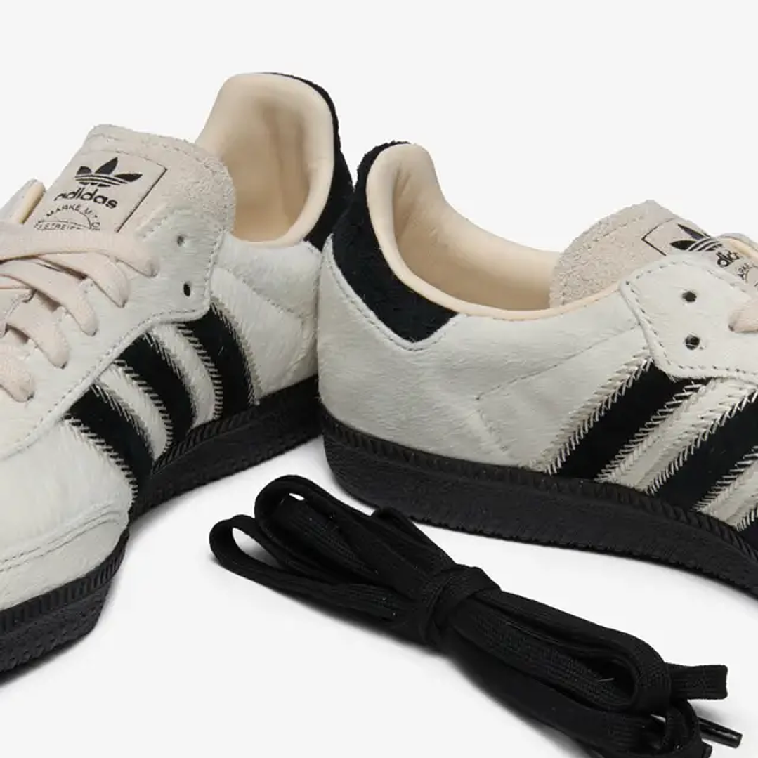 adidas Samba OG Wonder White Black Pony (Women's) 3