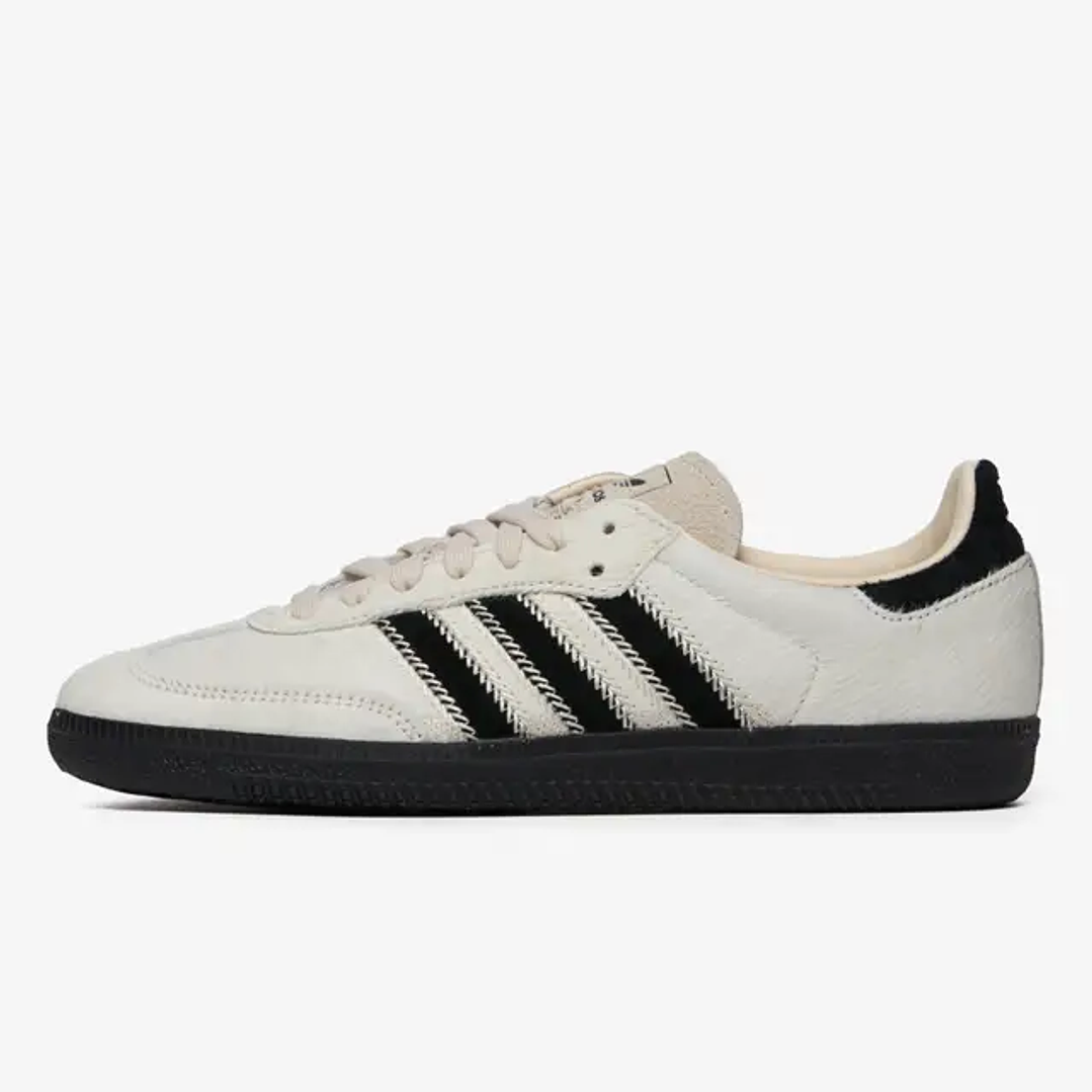 adidas Samba OG Wonder White Black Pony (Women's) 1