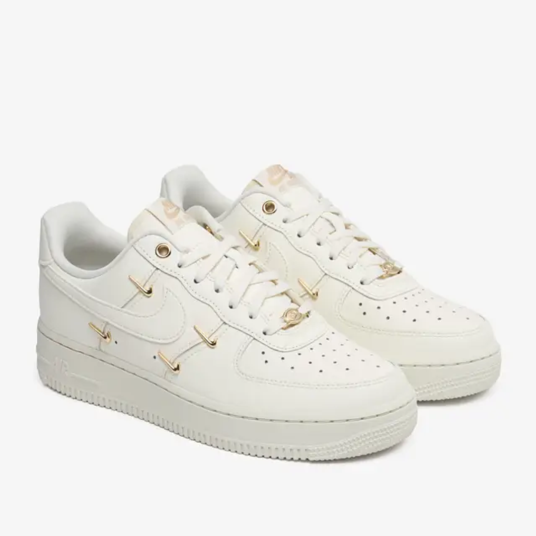 Nike Air Force 1 '07 LX CN Sail Gold Mini Swooshes (Women's) 2