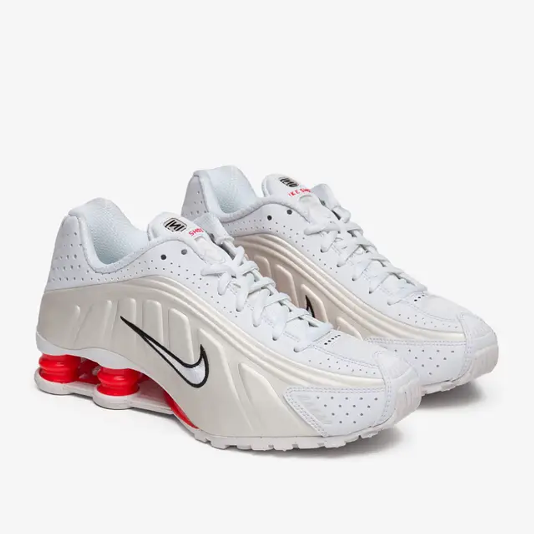 Nike Shox R4 White Phantom Picante Red (Women's) 2