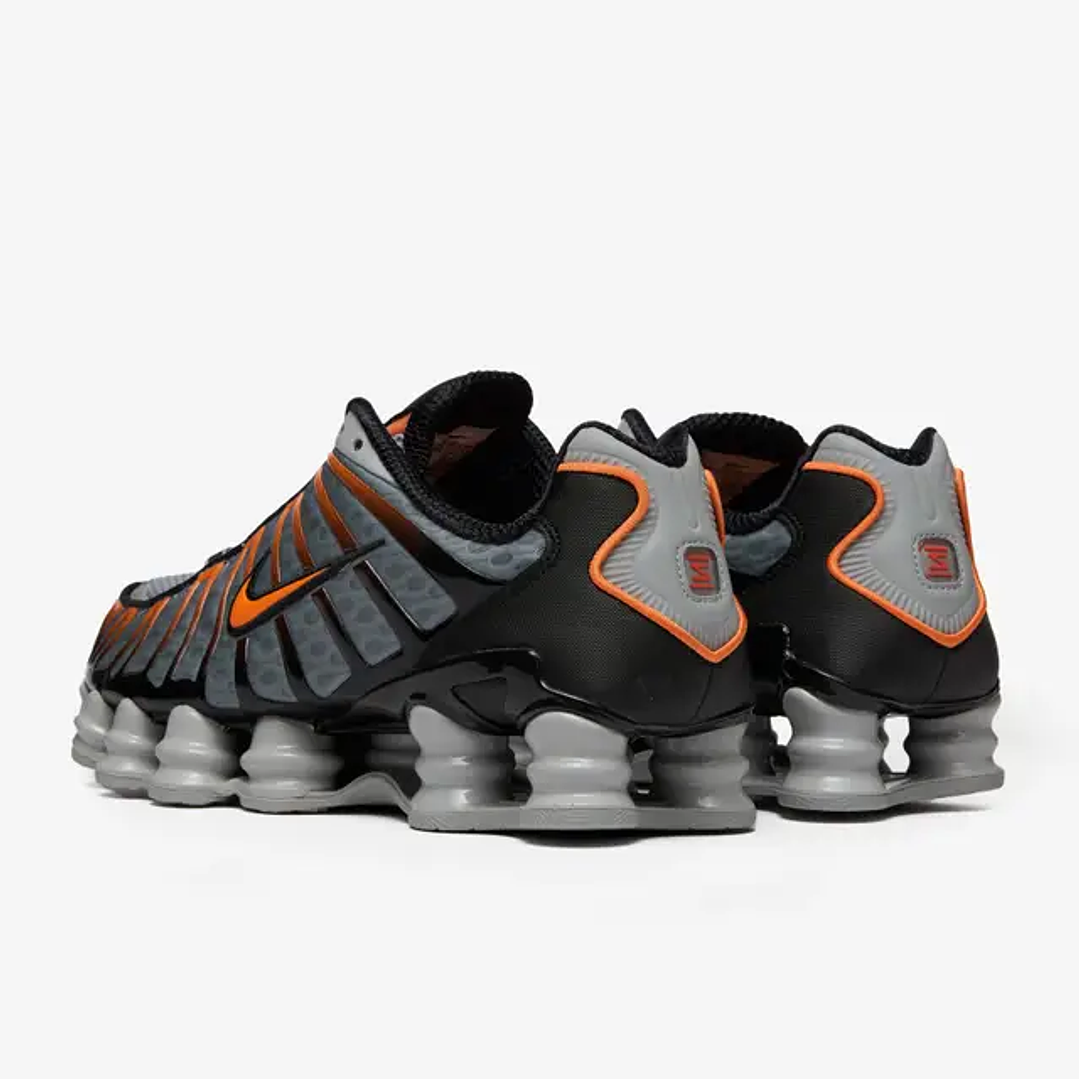 Nike Shox TL Light Smoke Grey Black Bright Mandarin 4