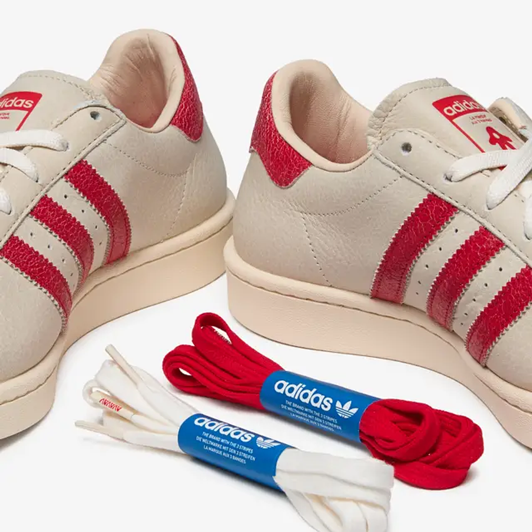 adidas Superstar Modified AVAVAV Crystal White Red (Women's) 3