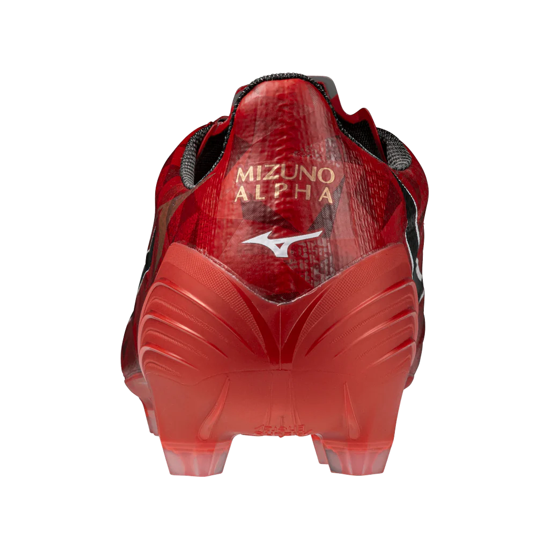 Mizuno Alpha II Elite FG - Ruby Red Pack 5