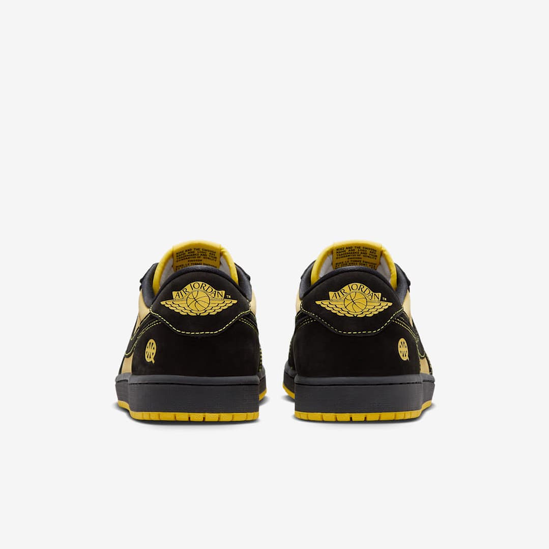 Jordan 1 Retro Low OG Quai 54 Black Tour Yellow Red 6
