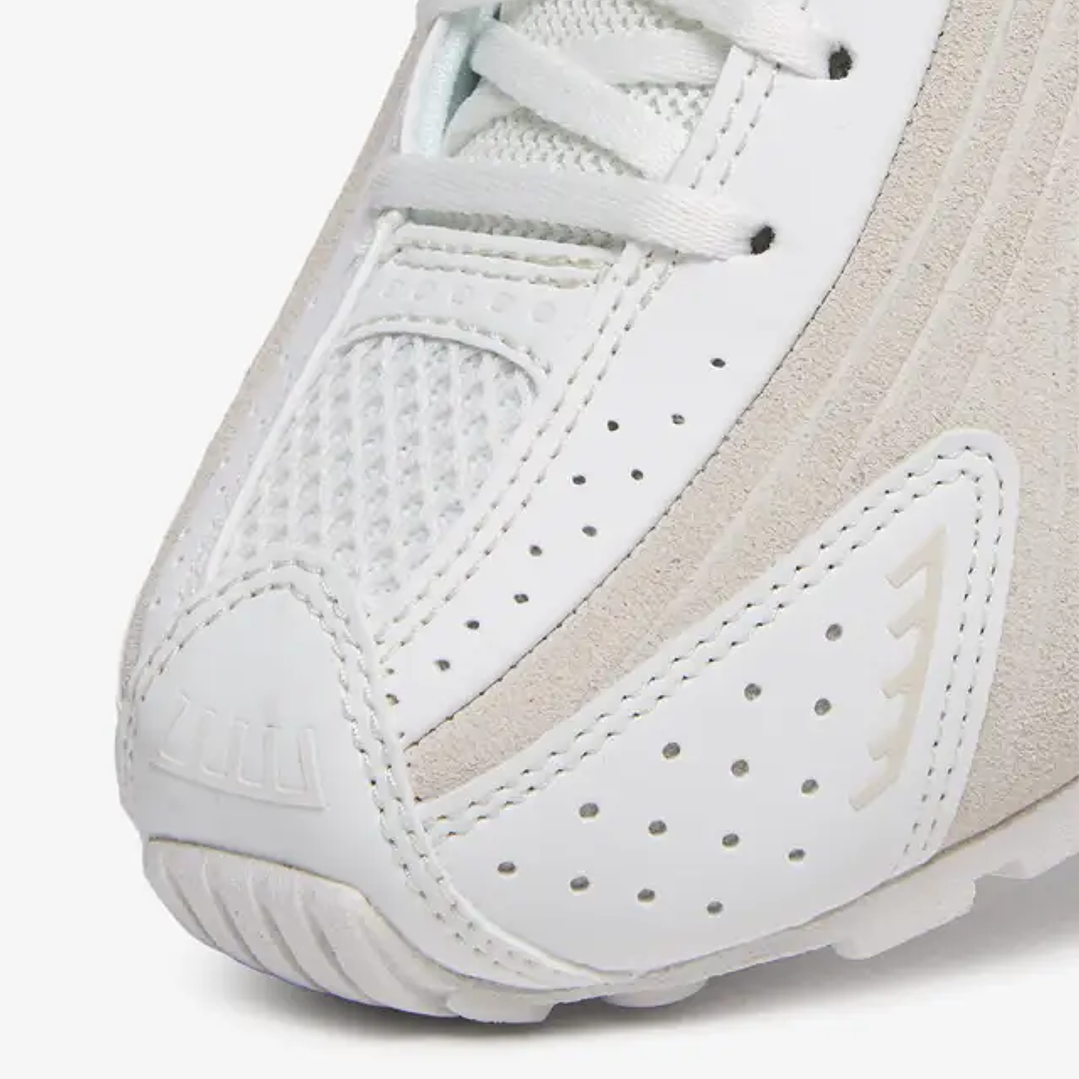 Nike Shox R4 White Black Suede (Women's) 3