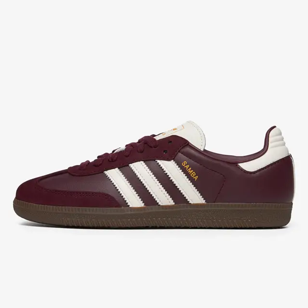 adidas Samba OG Maroon Off White Gum (Women's) 1