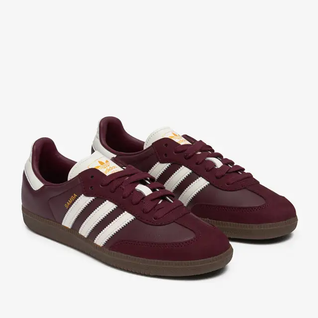 adidas Samba OG Maroon Off White Gum (Women's) 2