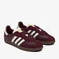 adidas Samba OG Maroon Off White Gum (Women's) - Thumbnail 2