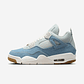 Jordan 4 Retro TEX Denim Worn Blue (Women's) - Thumbnail 1