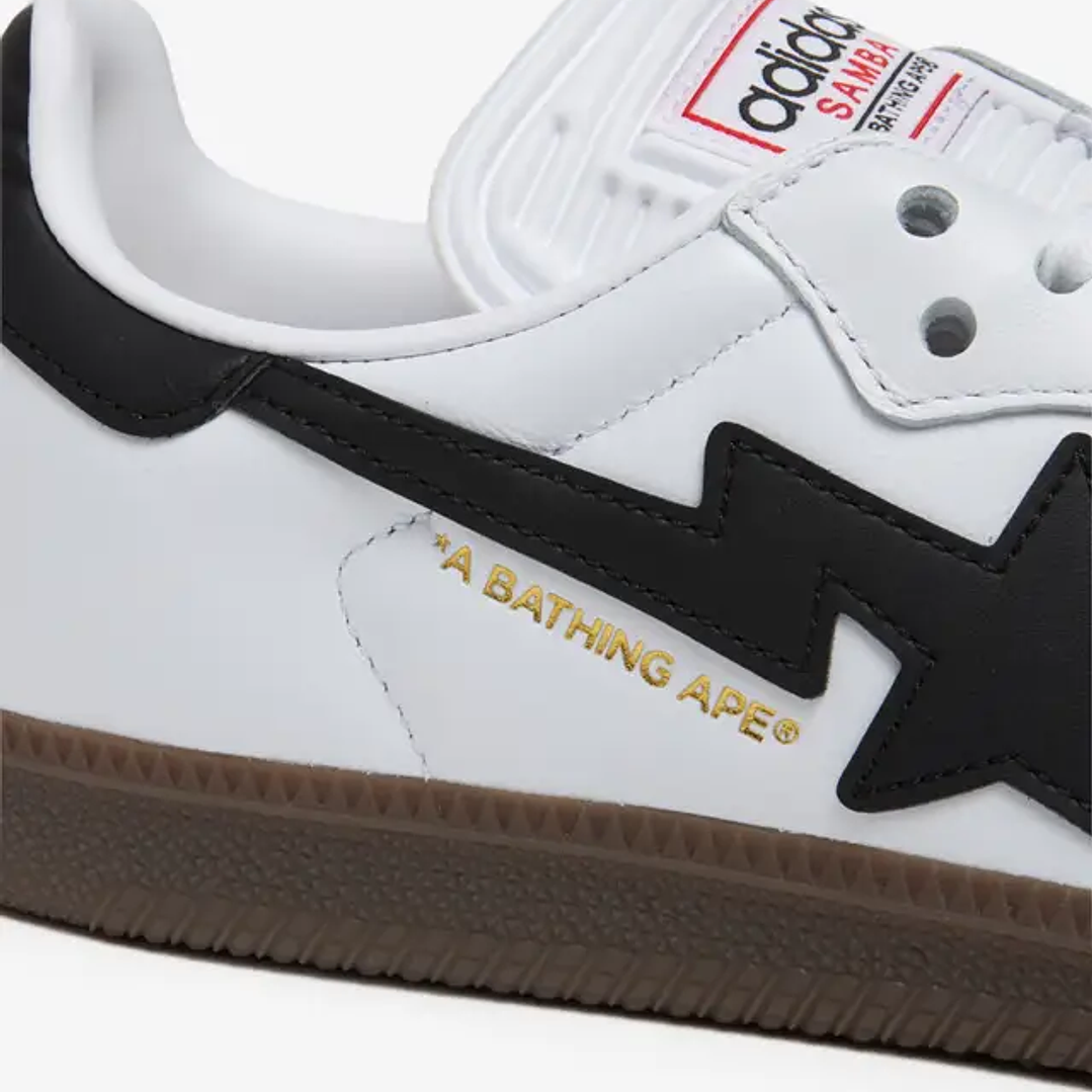 adidas Samba Bape White Black Gum 5