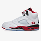 Jordan 5 Retro Fire Red Black Tongue - Thumbnail 1