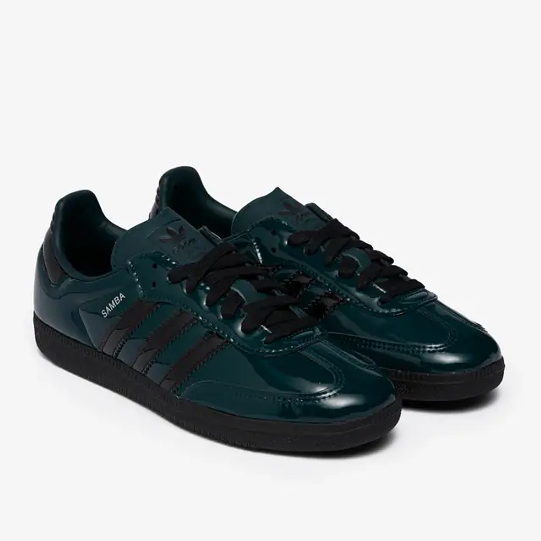 adidas Samba OG Aurora Ivy Black Patent (Women's) 3