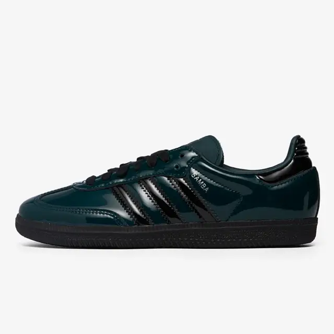 adidas Samba OG Aurora Ivy Black Patent (Women's) 1