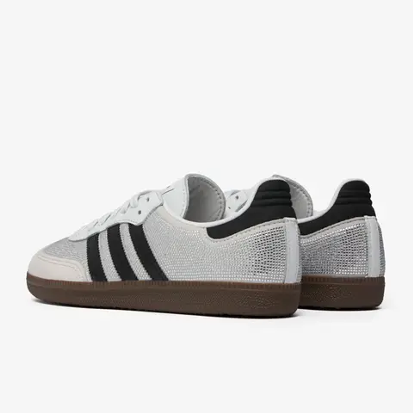 adidas Samba OG Rhinestone Crystal White Silver (Women's) 2